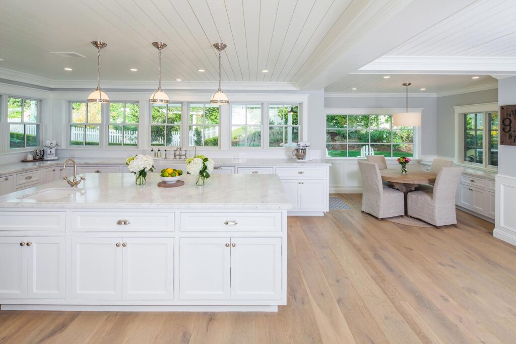 Detailed Beaded Edge Design is a Standout Feature in this Picturesque San Diego Kitchen